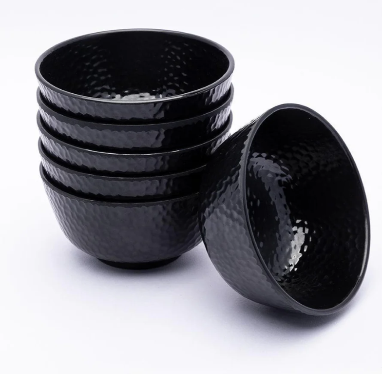 Soup Bowl Black 6 pc