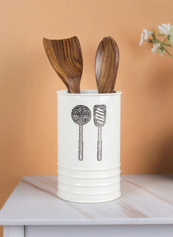 Wooden Spoon Holder